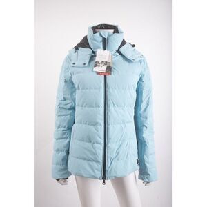 Zara Recco Womans Ski Jacket Coat Down Filled Size XL Blue Hooded 8073/291 NWT
